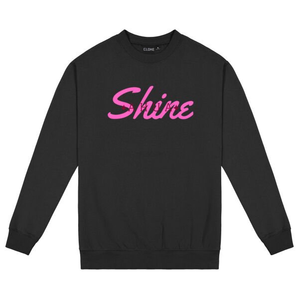 Star Shine Maroon on Pink Kid's Sweatshirt Thumbnail